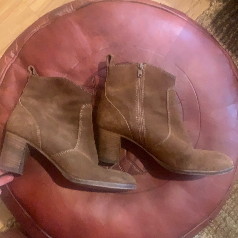 J crew suede leather bootie